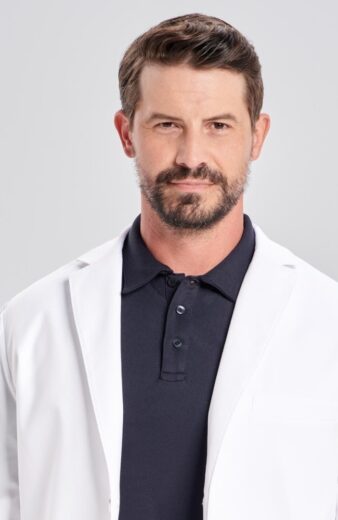 Alternative view of کت پزشکی سفید مردانه مدل پرستیژ با قابلیت ضد لک